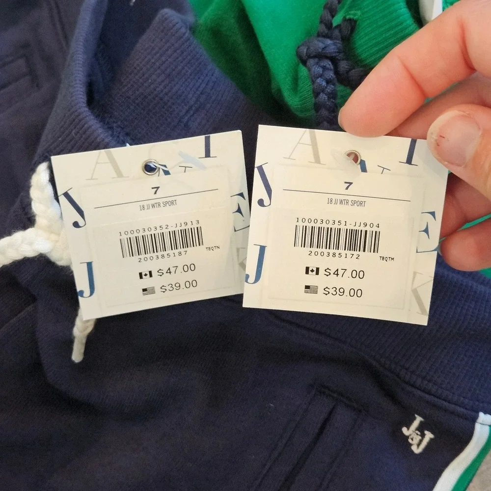 Janie and Jack Clothing Lot of 5 Kids Size 7 Green Blue Yellow NEW Sporty Preppy